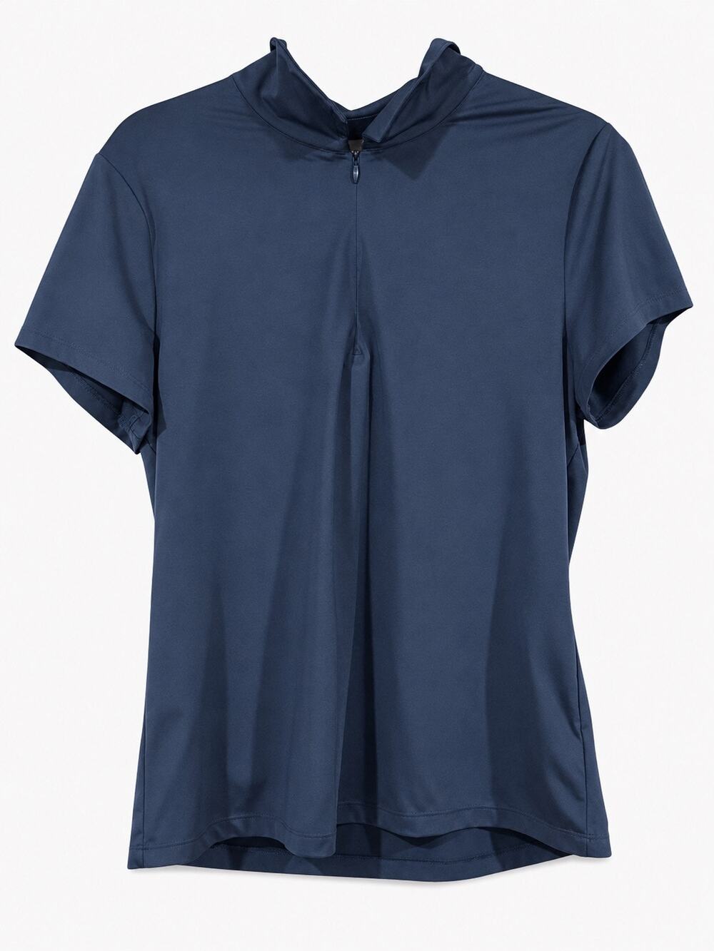 Tommy Bahama Golf Top Women’s Large Navy 1/4 Zip Short Sleeve Performance